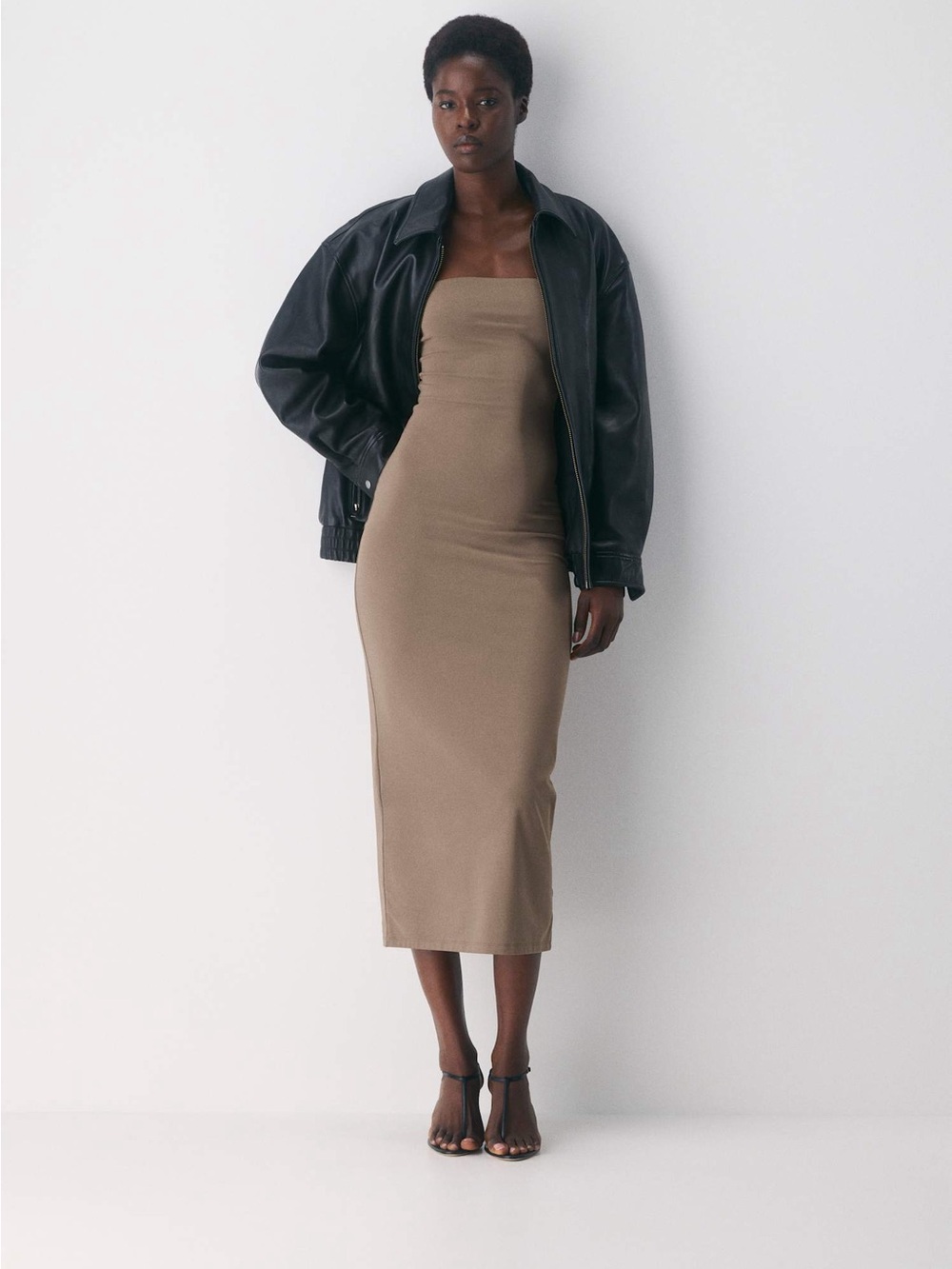Aritzia Original Contour Enrapture Maxi Tube Dress In Folio Brown Size XS - Picture 7 of 11